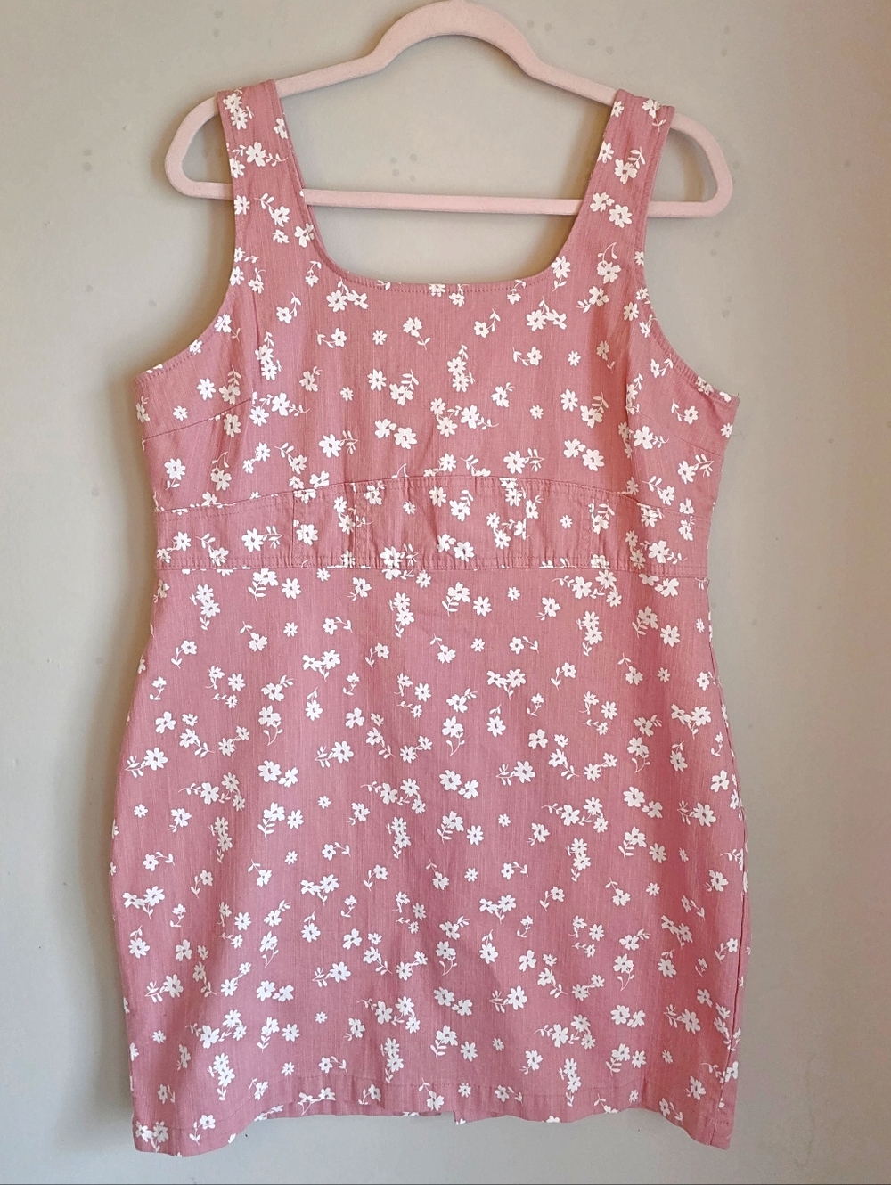 No Boundaries Pink Mini Dress with White Floral Print NWOT SIZE XXL/19 Juniors